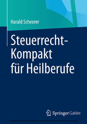Scheerer | Steuerrecht-Kompakt für Heilberufe | E-Book | sack.de