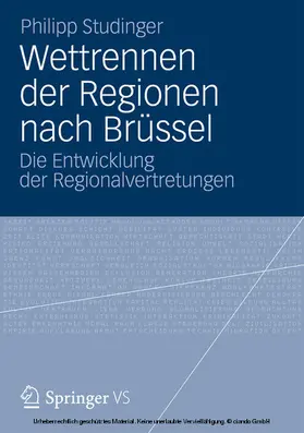 Studinger | Wettrennen der Regionen nach Brüssel | E-Book | www.sack.de