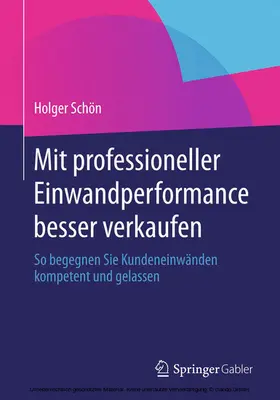 Schön | Mit professioneller Einwandperformance besser verkaufen | E-Book | www.sack.de