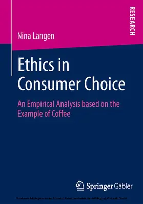 Langen |  Ethics in Consumer Choice | eBook | Sack Fachmedien