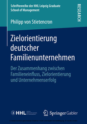 Stietencron | Zielorientierung deutscher Familienunternehmen | E-Book | sack.de
