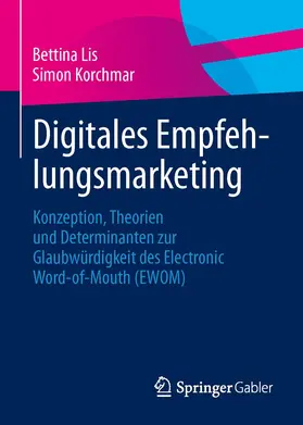 Lis / Korchmar |  Digitales Empfehlungsmarketing | Buch |  Sack Fachmedien