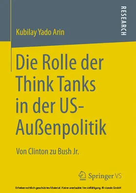 Arin | Die Rolle der Think Tanks in der US-Außenpolitik | E-Book | www.sack.de