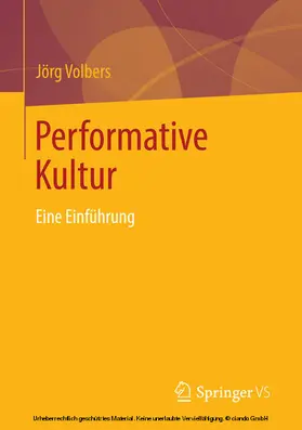Volbers |  Performative Kultur | eBook | Sack Fachmedien