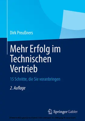 Preußners |  Mehr Erfolg im Technischen Vertrieb | eBook | Sack Fachmedien
