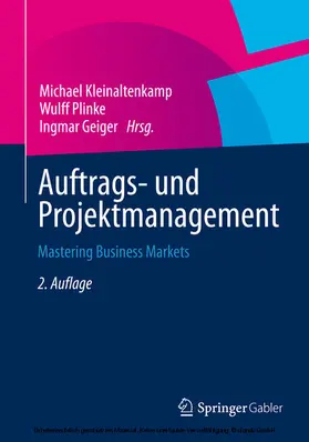 Kleinaltenkamp / Plinke / Geiger |  Auftrags- und Projektmanagement | eBook | Sack Fachmedien