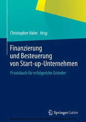 Hahn | Finanzierung und Besteuerung von Start-up-Unternehmen | E-Book | sack.de