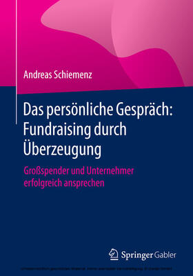 Schiemenz | Das persönliche Gespräch: Fundraising durch Überzeugung | E-Book | sack.de