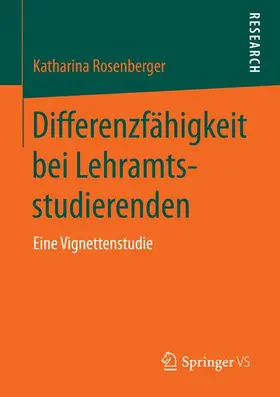 Rosenberger |  Differenzfähigkeit bei Lehramtsstudierenden | Buch |  Sack Fachmedien