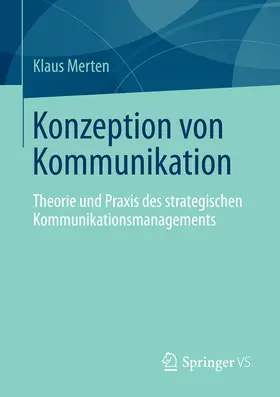 Merten | Konzeption von Kommunikation | E-Book | www.sack.de