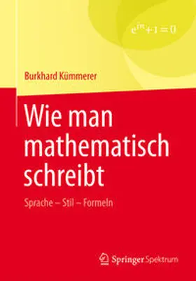 Kümmerer | Wie man mathematisch schreibt | E-Book | www.sack.de