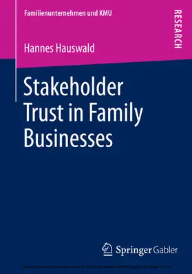 Hauswald | Stakeholder Trust in Family Businesses | E-Book | www.sack.de