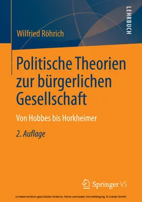 Röhrich |  Politische Theorien zur bürgerlichen Gesellschaft | eBook | Sack Fachmedien