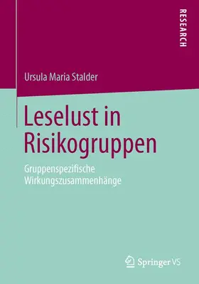 Stalder |  Leselust in Risikogruppen | Buch |  Sack Fachmedien