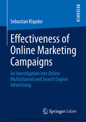Klapdor | Effectiveness of Online Marketing Campaigns | E-Book | sack.de