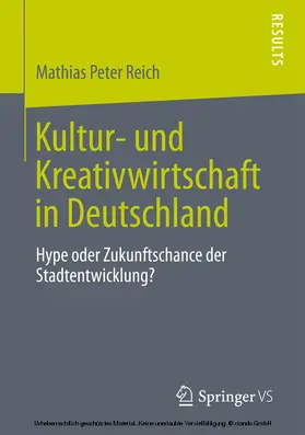 Reich | Kultur- und Kreativwirtschaft in Deutschland | E-Book | sack.de