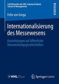 Grega |  Internationalisierung des Messewesens | Buch |  Sack Fachmedien