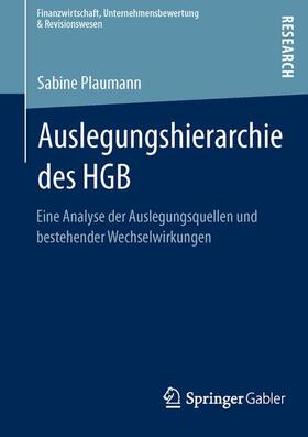 Plaumann |  Auslegungshierarchie des HGB | Buch |  Sack Fachmedien
