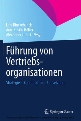 Binckebanck / Hölter / Tiffert | Führung von Vertriebsorganisationen | E-Book | sack.de