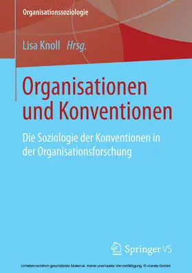 Knoll |  Organisationen und Konventionen | eBook | Sack Fachmedien