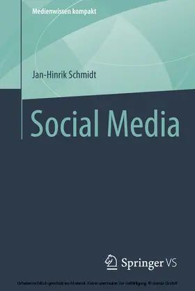 Schmidt |  Social Media | eBook | Sack Fachmedien