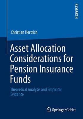 Hertrich |  Asset Allocation Considerations for Pension Insurance Funds | Buch |  Sack Fachmedien