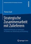 Clauß |  Strategische Zusammenarbeit mit Zulieferern | Buch |  Sack Fachmedien