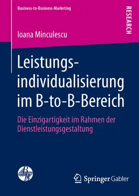 Minculescu |  Leistungsindividualisierung im B-to-B-Bereich | Buch |  Sack Fachmedien