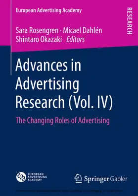 Rosengren / Dahlén / Okazaki |  Advances in Advertising Research (Vol. IV) | eBook | Sack Fachmedien