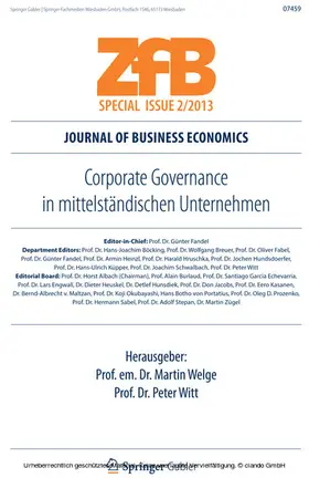 Welge / Witt |  Corporate Governance in mittelständischen Unternehmen | eBook | Sack Fachmedien