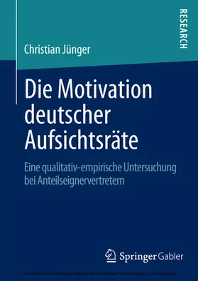 Jünger | Die Motivation deutscher Aufsichtsräte | E-Book | www.sack.de