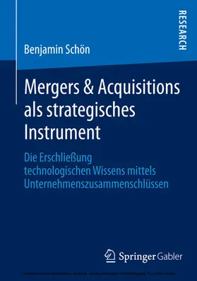 Schön | Mergers & Acquisitions als strategisches Instrument | E-Book | www.sack.de