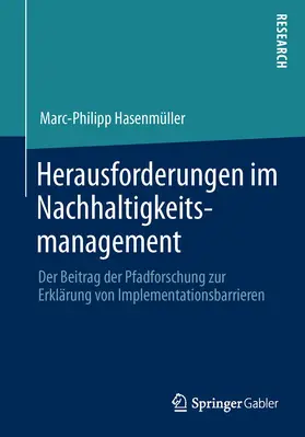 Hasenmüller |  Herausforderungen im Nachhaltigkeitsmanagement | Buch |  Sack Fachmedien