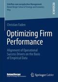 Faden |  Optimizing Firm Performance | Buch |  Sack Fachmedien