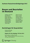 Oswald |  Aachener Bausachverständigentage 2013 | Buch |  Sack Fachmedien