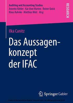 Canitz | Das Aussagenkonzept der IFAC | E-Book | sack.de