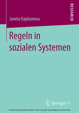 Kapitanova | Regeln in sozialen Systemen | E-Book | www.sack.de