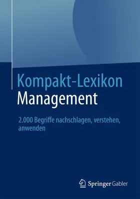  Kompakt-Lexikon Management | Buch |  Sack Fachmedien