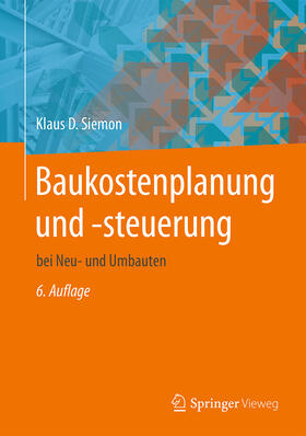 Siemon | Baukostenplanung und -steuerung | E-Book | sack.de