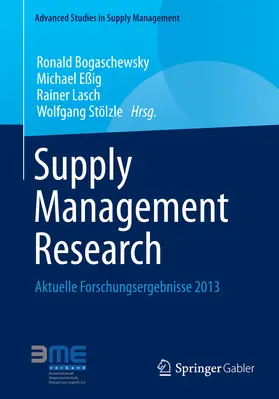 Bogaschewsky / Eßig / Lasch |  Supply Management Research | eBook | Sack Fachmedien