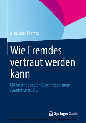 Thomas | Wie Fremdes vertraut werden kann | E-Book | www.sack.de