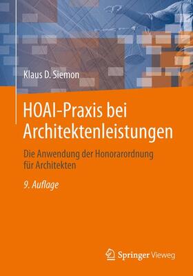 Siemon | HOAI-Praxis bei Architektenleistungen | Buch | sack.de