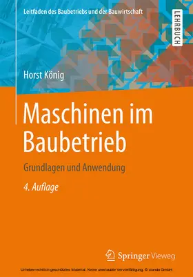 König / Kochendörfer / Berner | Maschinen im Baubetrieb | E-Book | www.sack.de