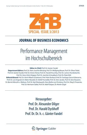 Dilger / Fandel / Dyckhoff |  Performance Management im Hochschulbereich | Buch |  Sack Fachmedien