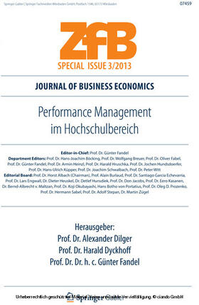 Dilger / Dyckhoff / Fandel | Performance Management im Hochschulbereich | E-Book | sack.de