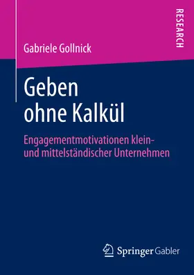 Gollnick | Geben ohne Kalkül | E-Book | www.sack.de