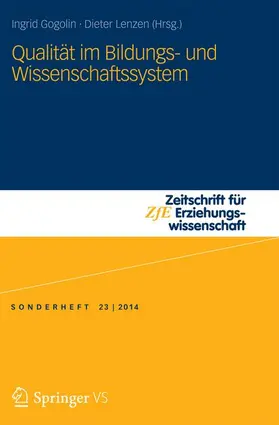 Lenzen / Gogolin |  Qualität im Bildungs- und Wissenschaftssystem | Buch |  Sack Fachmedien