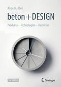 Abel |  beton + DESIGN | Buch |  Sack Fachmedien