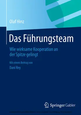 Hinz |  Das Führungsteam | eBook | Sack Fachmedien
