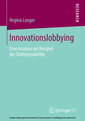 Langer |  Innovationslobbying | eBook | Sack Fachmedien